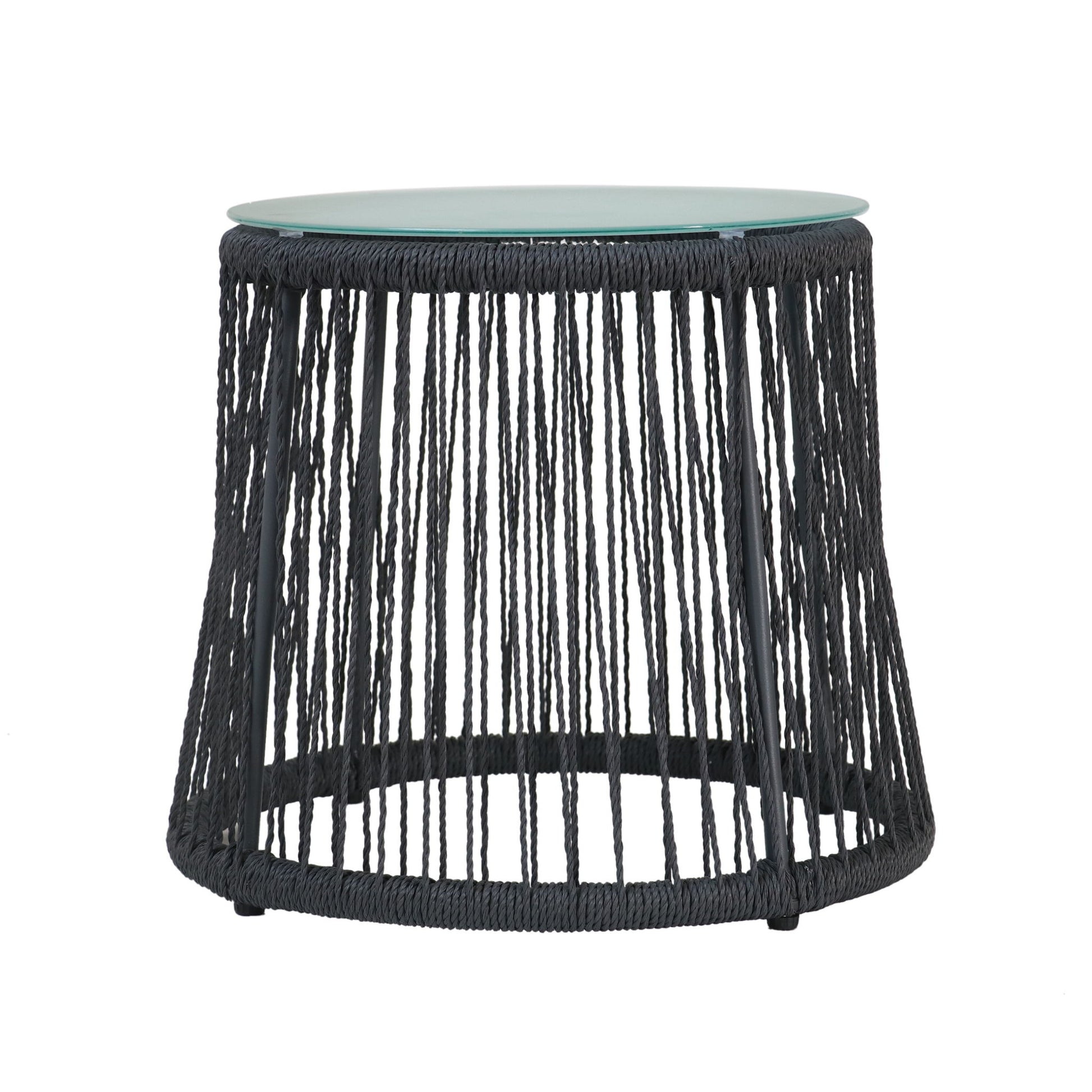 Boho Southport - Side Table With Glass Top Noble House