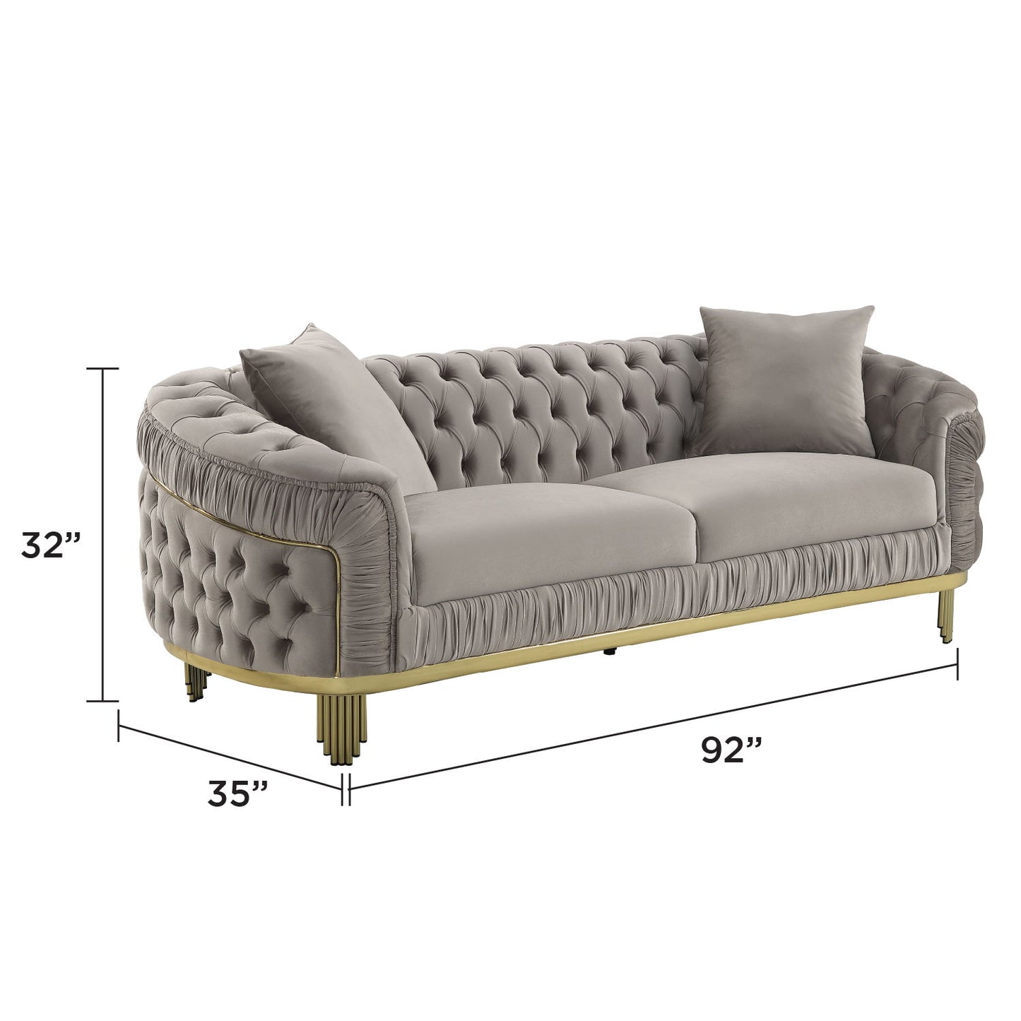 Vanessa - Sofa - Taupe Matrix Furniture Group