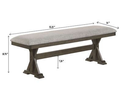 Lloyd - Bench - Brown / Gray Crown Mark