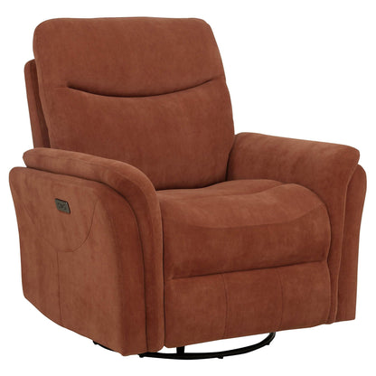 Beacon - Power Swivel Recliner With USB Charging And Adjustable Recline Furniture Max