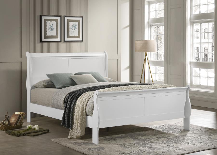 Louis Philippe - Sleigh Panel Bed Coaster Fine Furniture