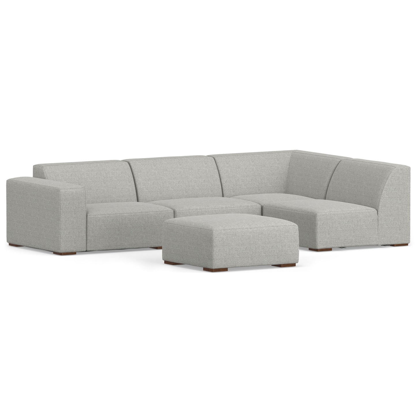 Rex - Handcrafted Sectional Sofa And Ottoman Simpli-Home