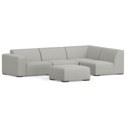 Rex - Handcrafted Sectional Sofa And Ottoman Simpli-Home