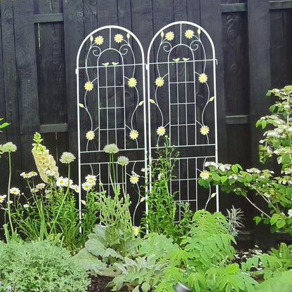 Metal Garden Trellis Rustproof Trellis For Climbing Plant Outdoor Flower Support Daily Nest
