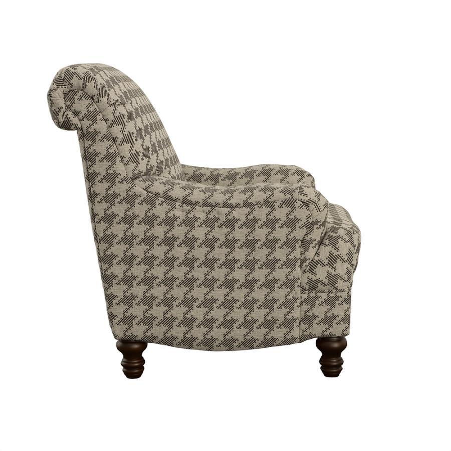 Glenn - Upholstered English Arm Accent Chair CoasterElevations