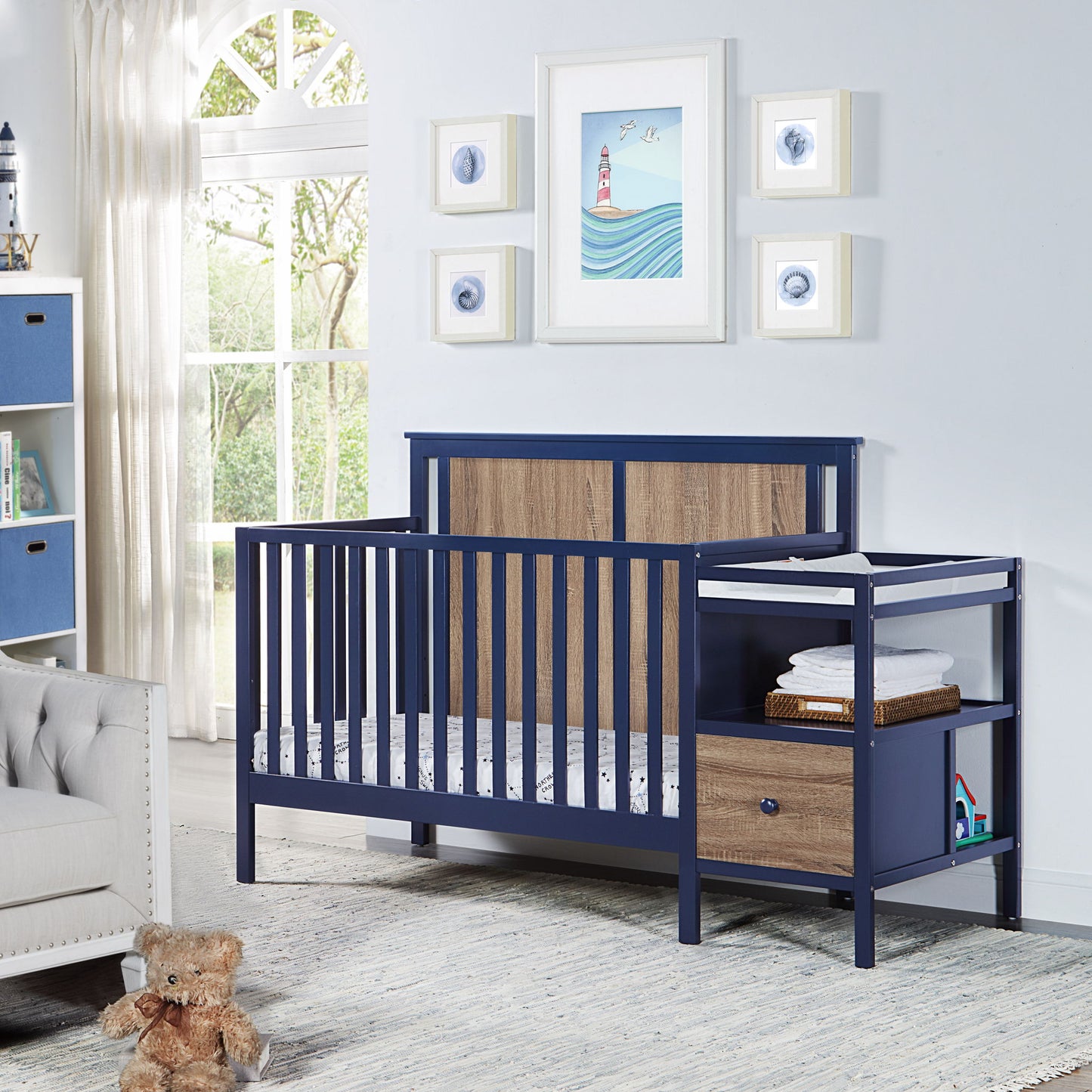 Connelly - 4-in-1 Crib and Changer Combo Suite Bebe