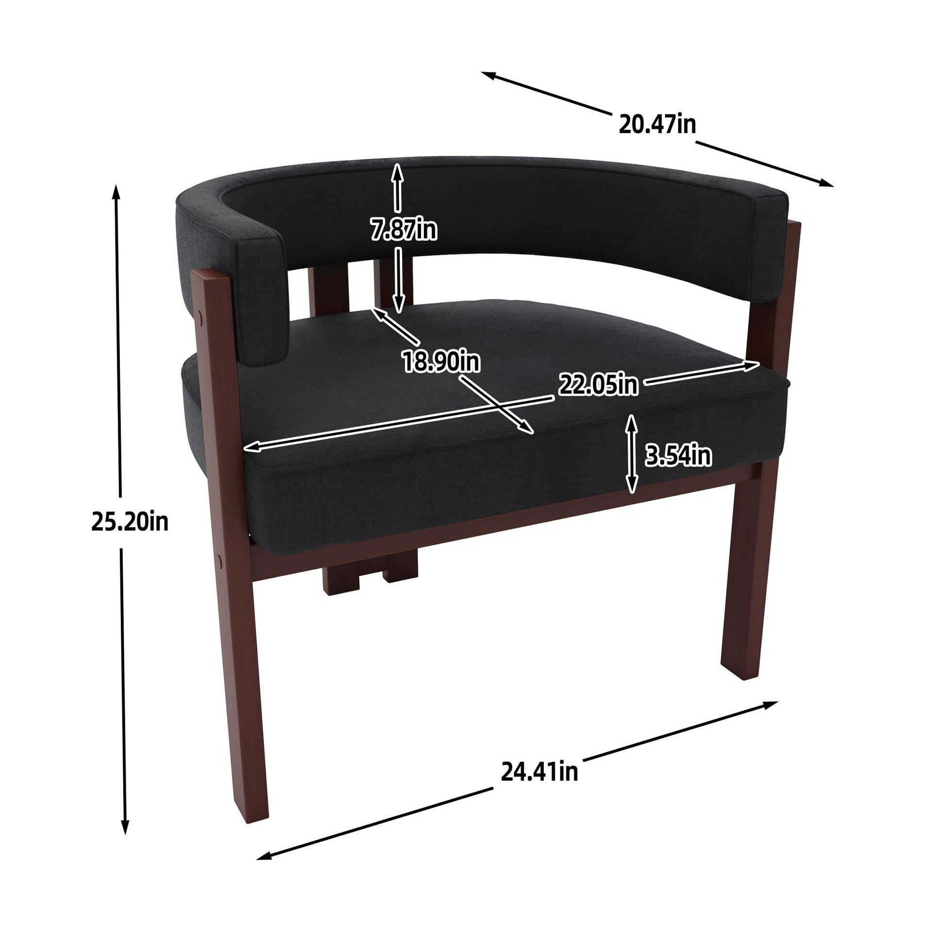 Modern Accent Teddy Upholstered Armchair Home Essentials