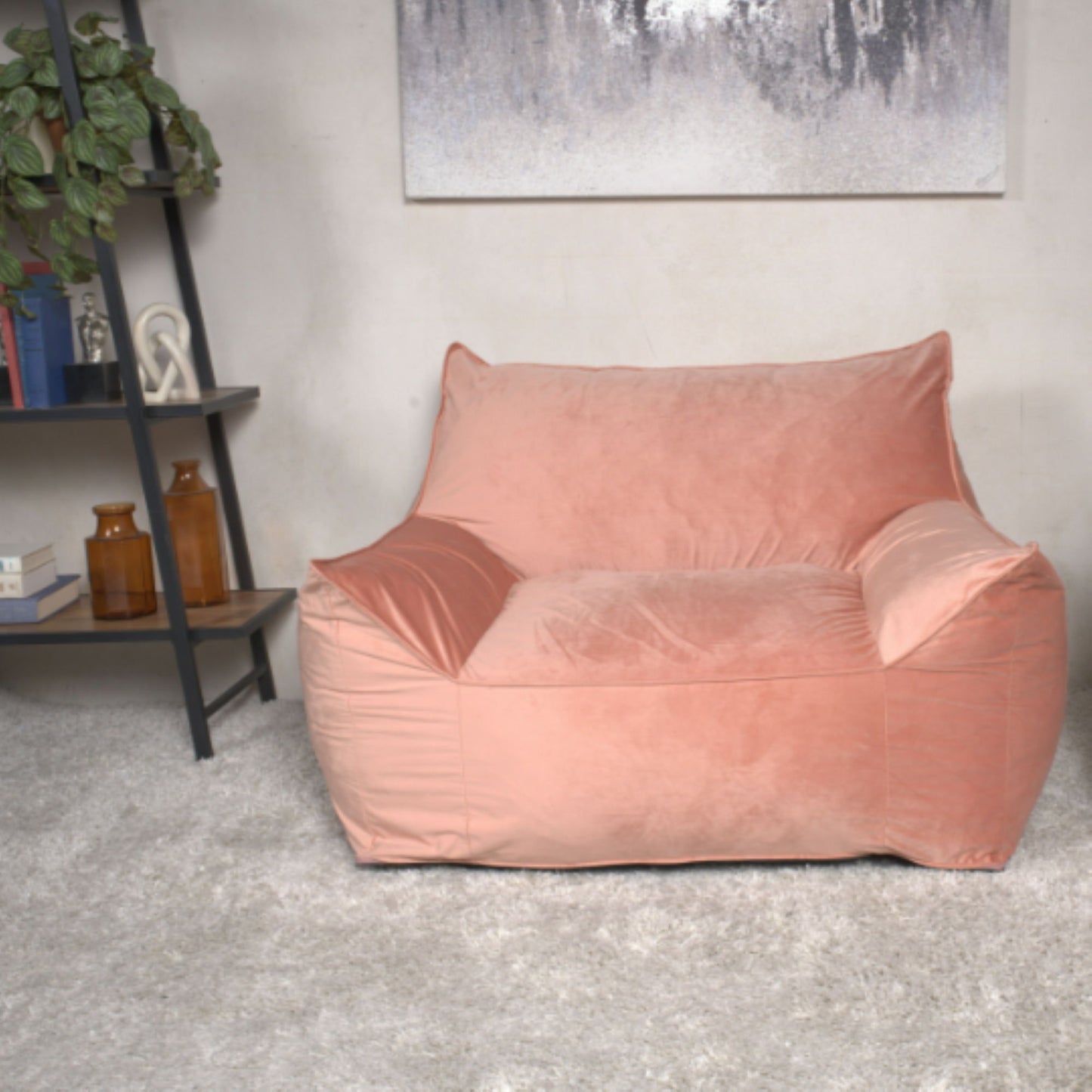 Allea - Bean Bag Chair With Armrests Home Essentials