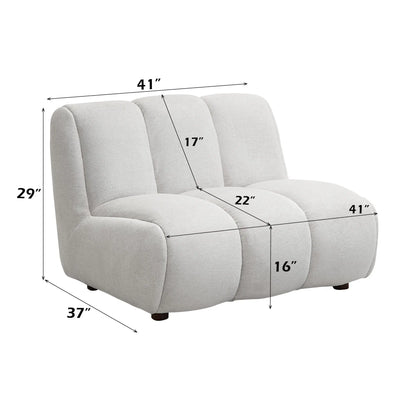 Manilla - Linen Chair - Ivory White Acme
