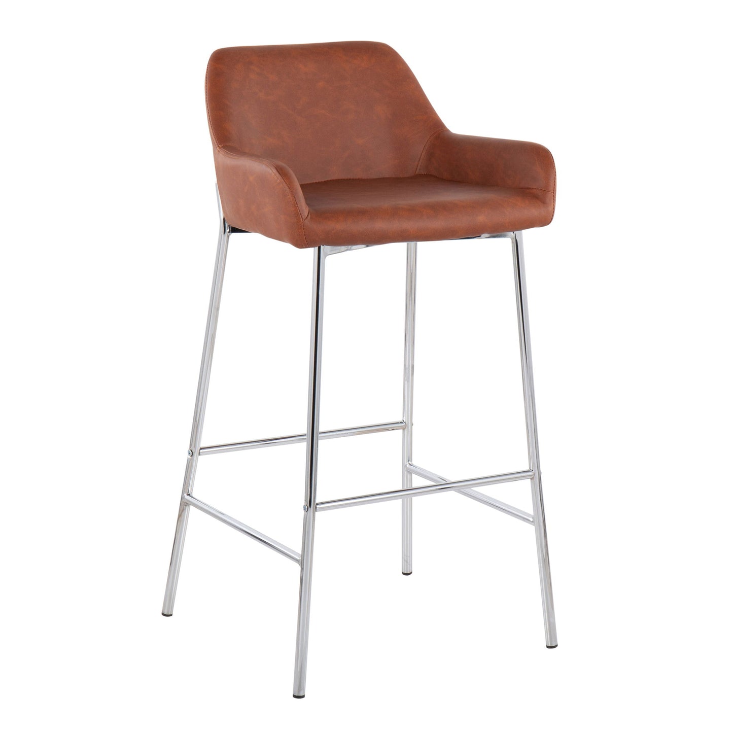 Daniella - Contemporary Fixed Height Bar Stool (Set of 2) Lumi Source