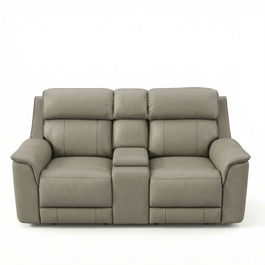 Oslo - Dual Power Reclining Loveseat With Console Home Essentials