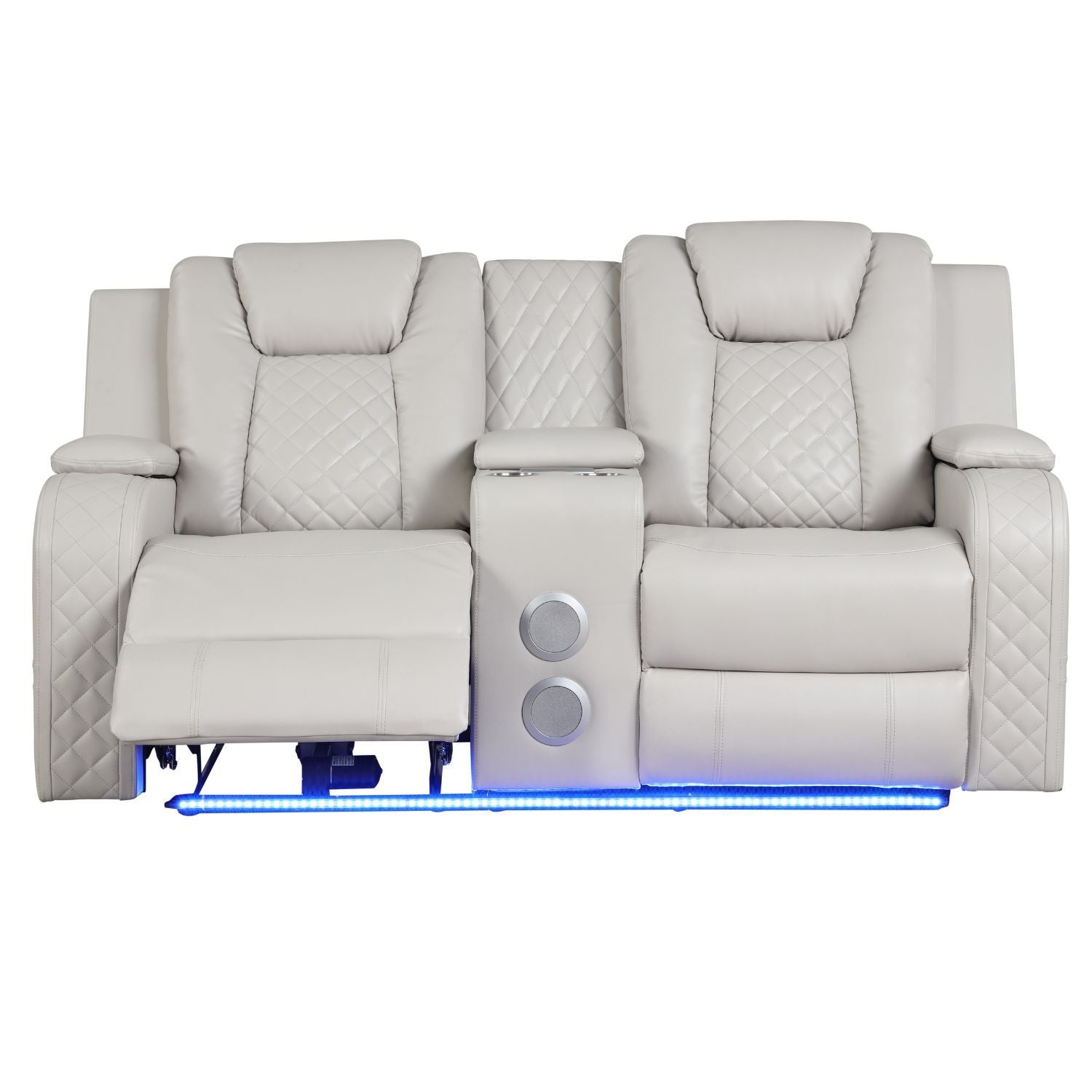 Benz - Power Reclining Loveseat & LED Lighting And Built In USB Matrix Furniture Group