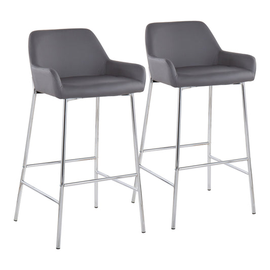 Daniella - Contemporary Fixed Height Barstool (Set of 2) Lumi Source