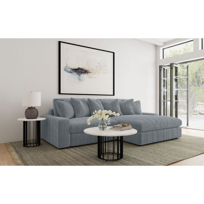 Marcus - Fog Track Arms Reversible Sectional With Pillows - Fog Furniture Max