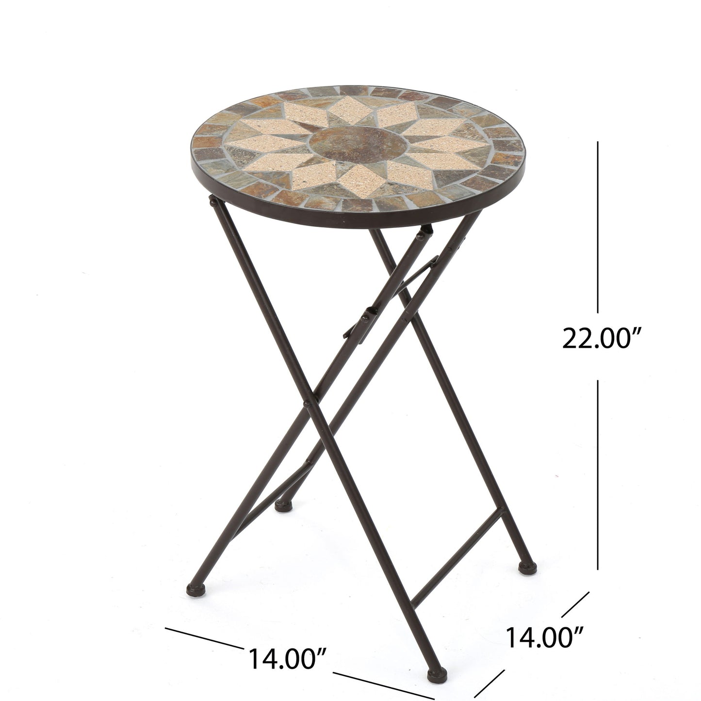 Silvester - End Table - Beige / Black Noble House