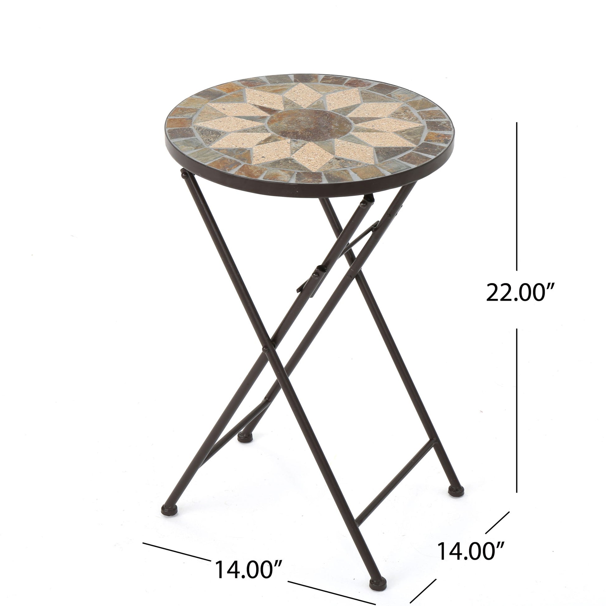 Silvester - End Table - Beige / Black Noble House