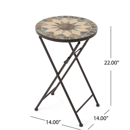 Silvester - End Table - Beige / Black Noble House