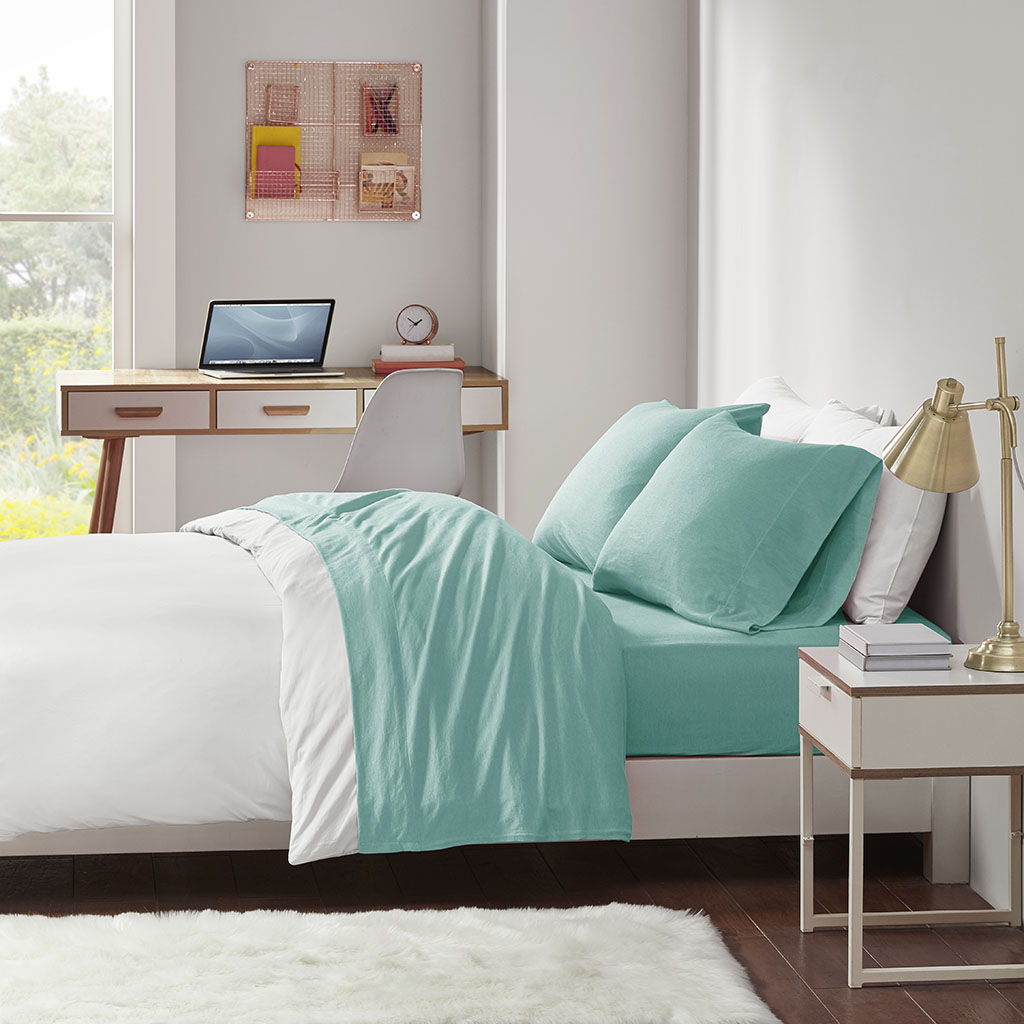 Twin Long All Season Sheet Set - Aqua