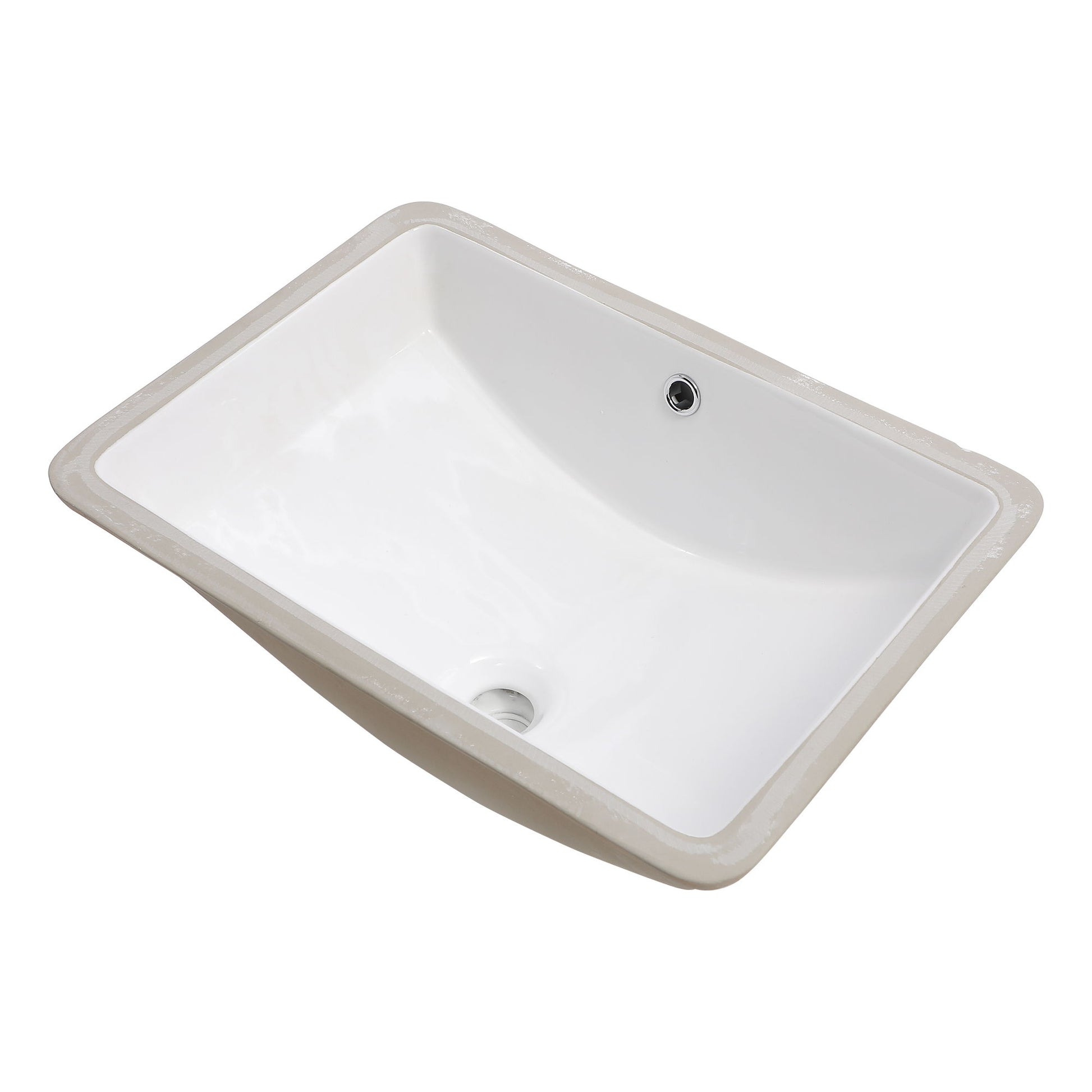 Modern Ceramic Undermount Bathroom Sink With Overflow, High Quality Daily Nest
