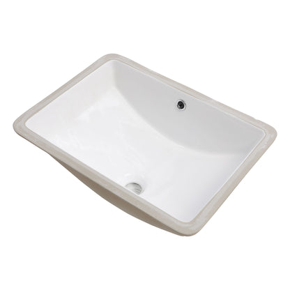 Modern Ceramic Undermount Bathroom Sink With Overflow, High Quality Daily Nest