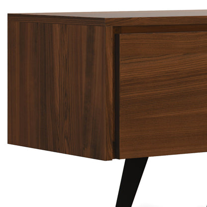 Lowry - Handcrafted TV Media Stand - Walnut Simpli-Home