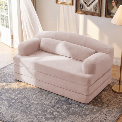 2 Seater Sofa Bed, Compact Foldable Floor Couch Home Essentials