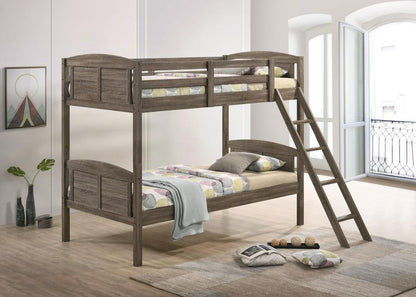 Flynn - Wood Bunk Bed With Mattress Coaster Fine Furniture