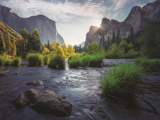 Yosemite Valley By Martin Podt Photography (Small) - Green Classy Art
