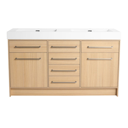 Freestanding Bathroom Vanity With Resin Sink, Soft-Closing Doors And Drawers Home Essentials