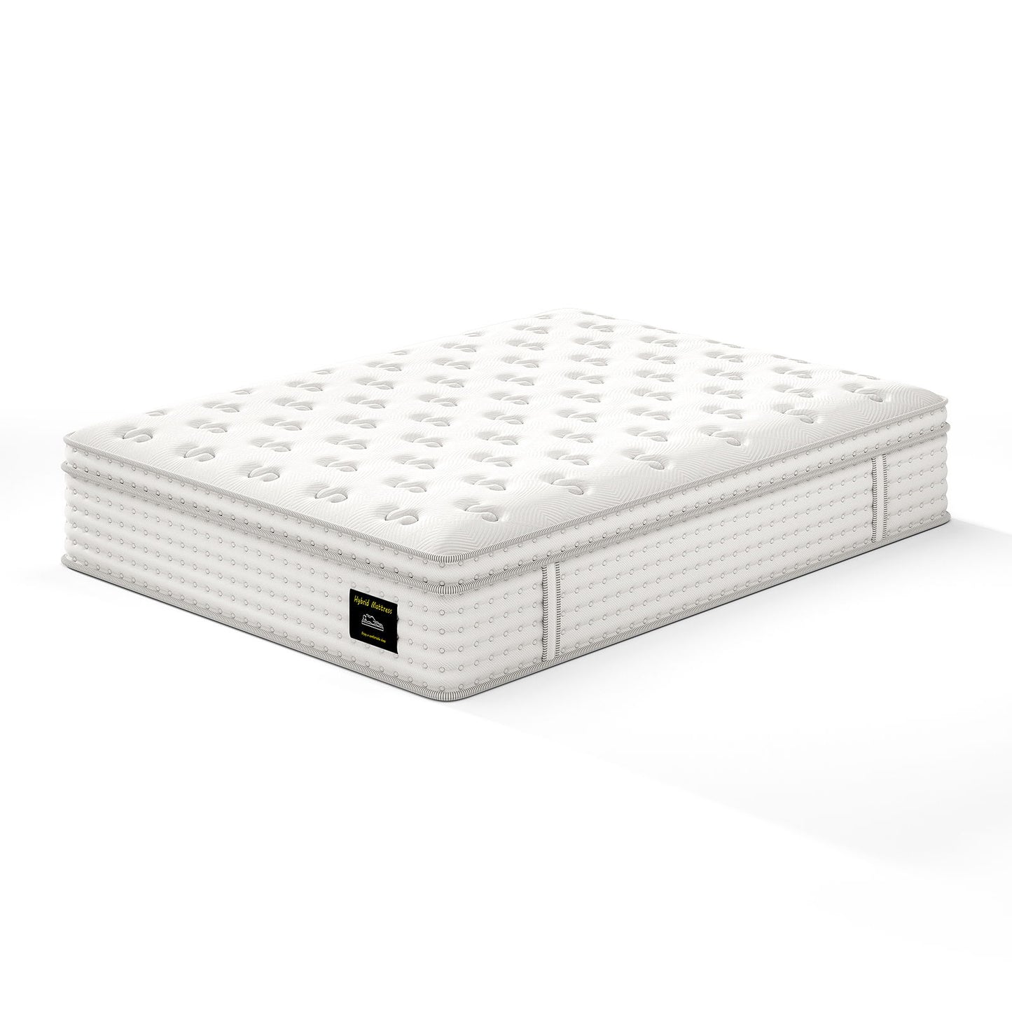 14'' Hybrid Mattress, Memory Foam & Pocket Springs For Pressure Relief Somnus Mattress USA