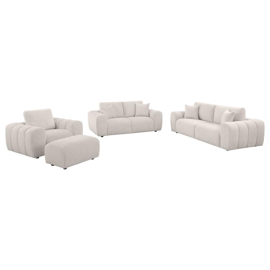Burnett - Chenille Upholstered Sofa Set Coaster Fine Furniture