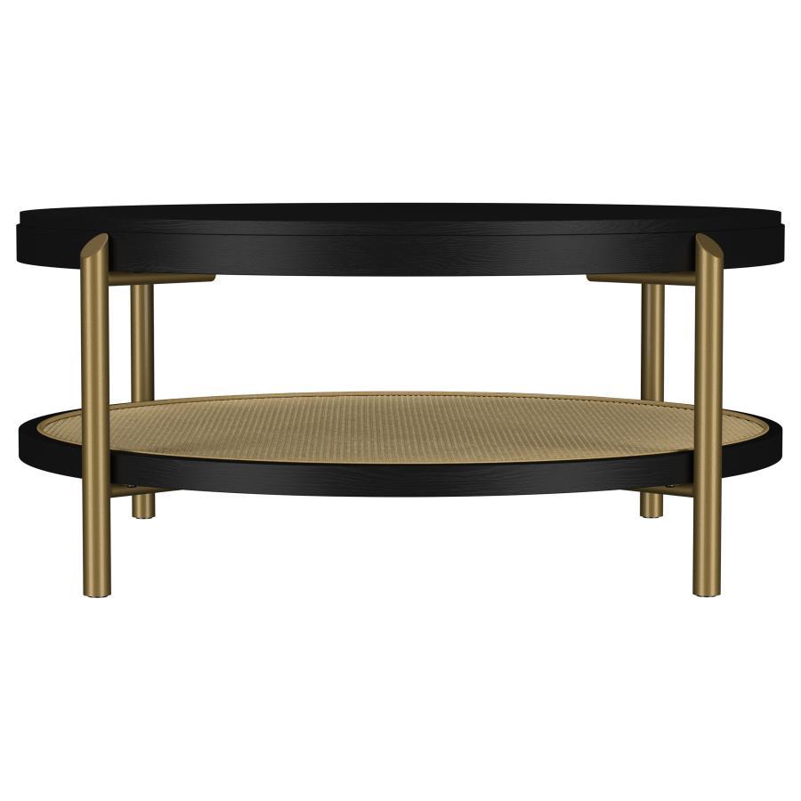 Arini - Round Coffee Table With Storage Shelf Coaster Fine Furniture