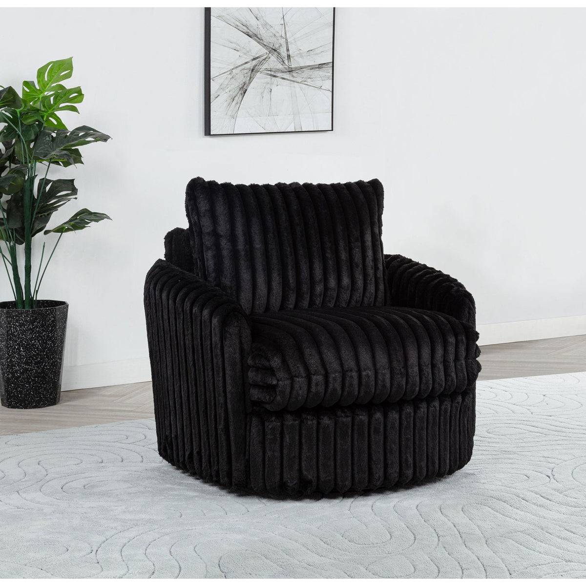 Crandall - Swivel Accent Chair Furniture Max
