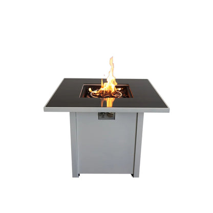 Fire Pit With Powder Coated And Top - White LSI Patio Furniture