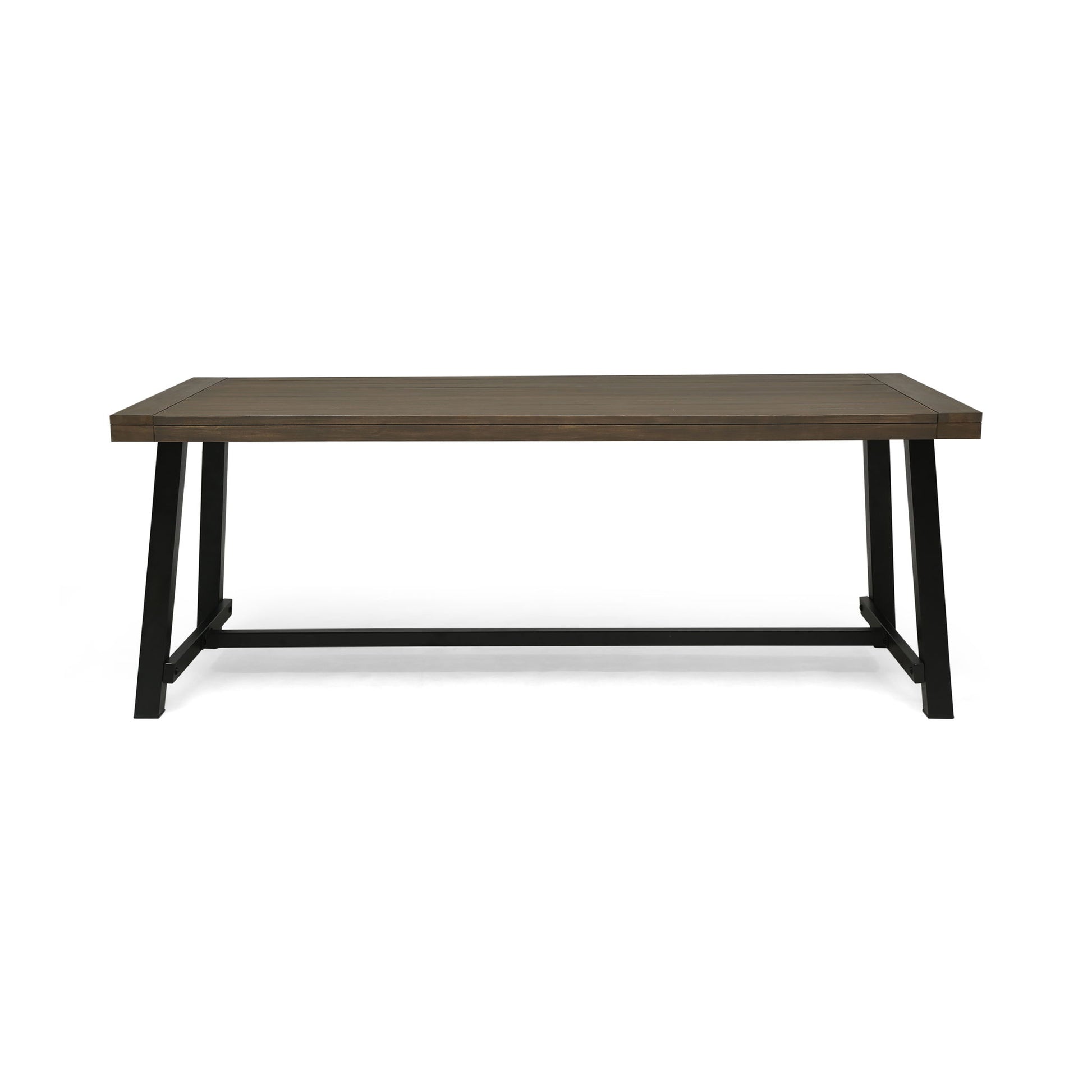 Outdoor Dining Table - Gray / Rustic Metal Noble House