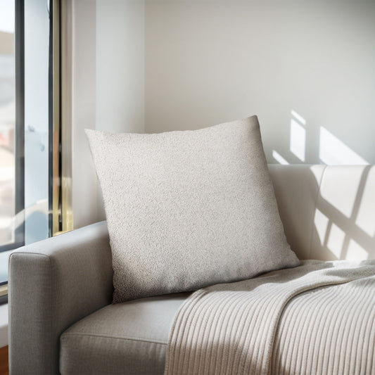 Scarlett - Solid Square Pillow - Med Gray Chapel Hill