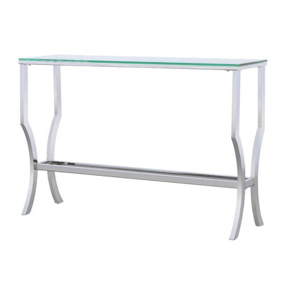 Saide - Rectangular Glass Top Table CoasterEssence