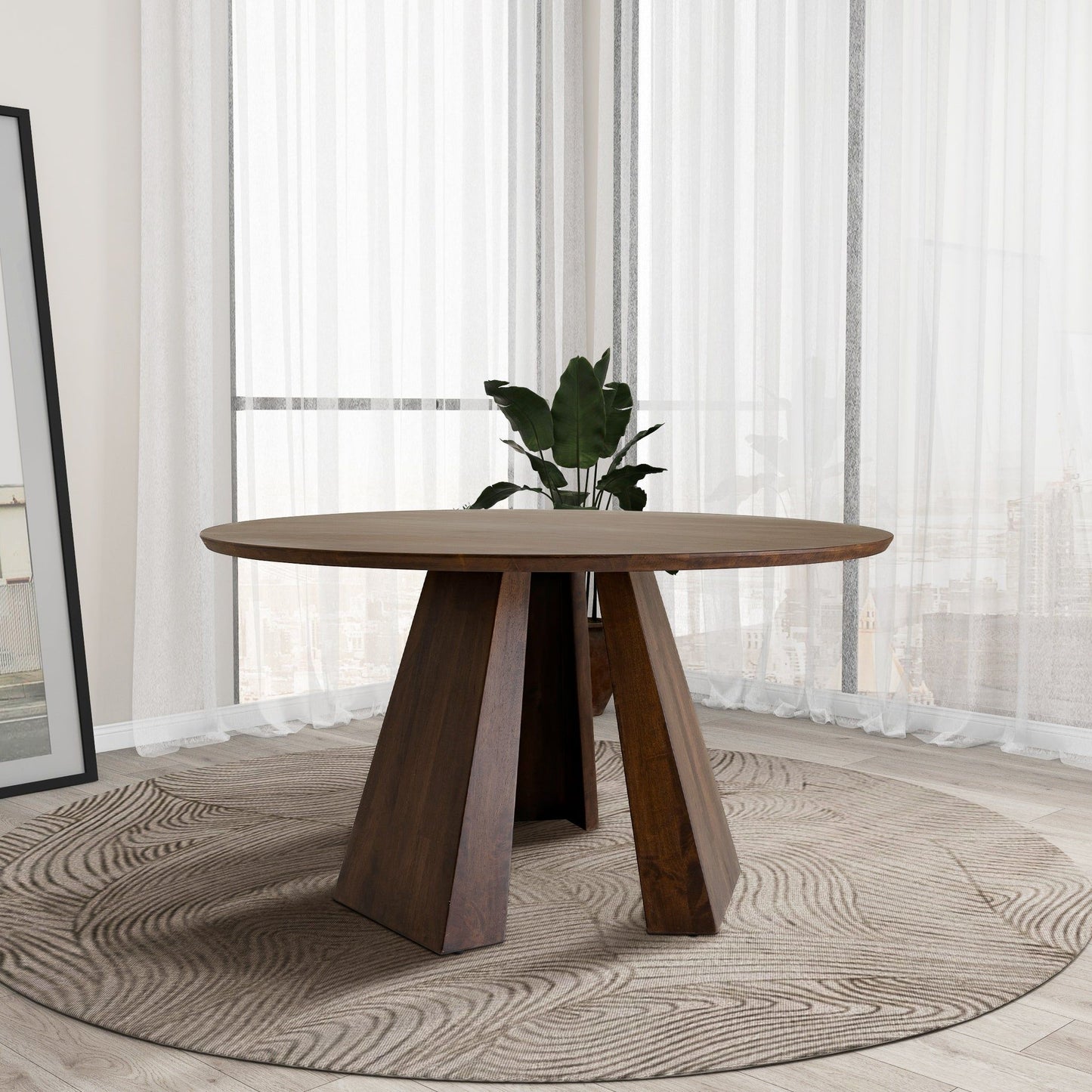 Bolton - Round Dining Table - Walnut Ashcroft Furniture