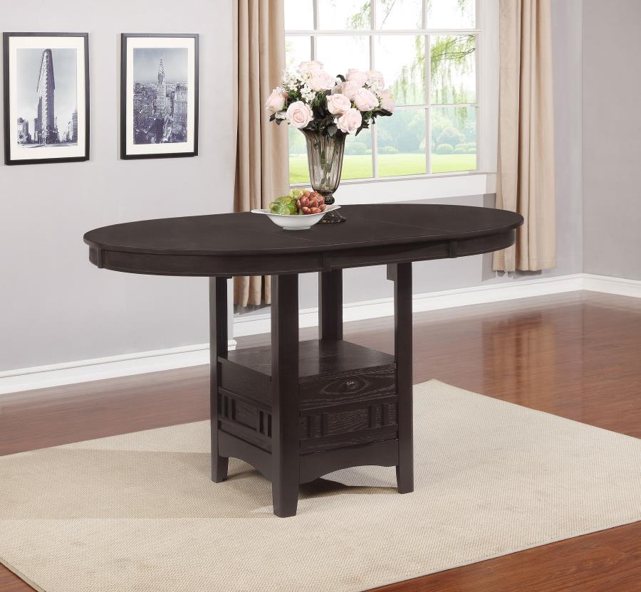 Lavon - Oval Extension Counter Dining Table - Espresso CoasterEveryday