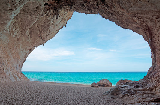 Framed Small - Window View - Blue