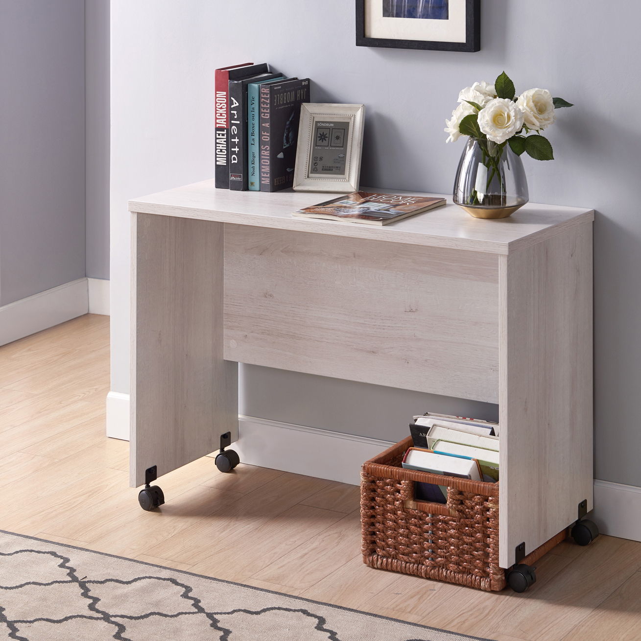 Printer Mobile Stand, Computer Desk, Home Office Desk Home Essentials