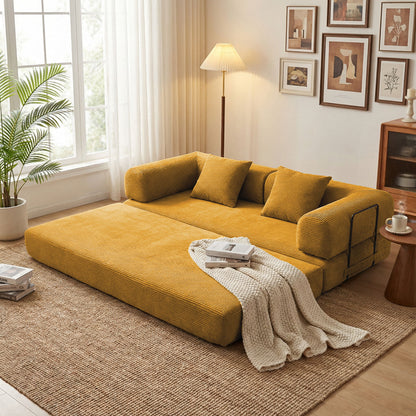 Convertible Sofa Bed With Removable Pillows Home Essentials