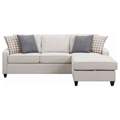 Isla - L-Shaped Sectional Sofa With Pillows - Beige Furniture Max