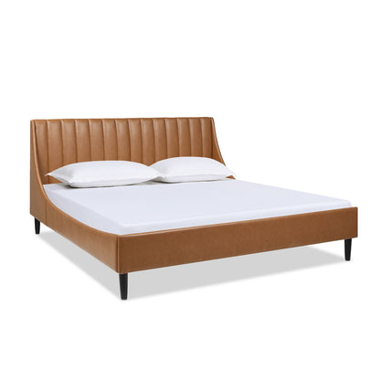 Aspen - Vertical Tufted Modern Headboard Platform Bed Set Jennifer Taylor Home