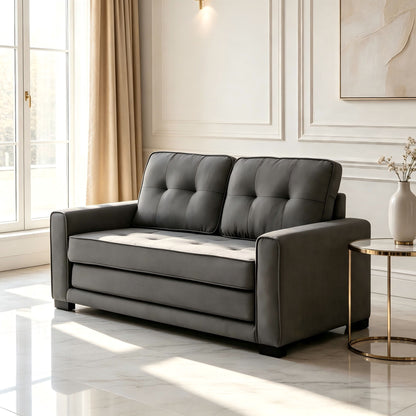 Upholstered Pull Out Sleeper Loveseat US Pride