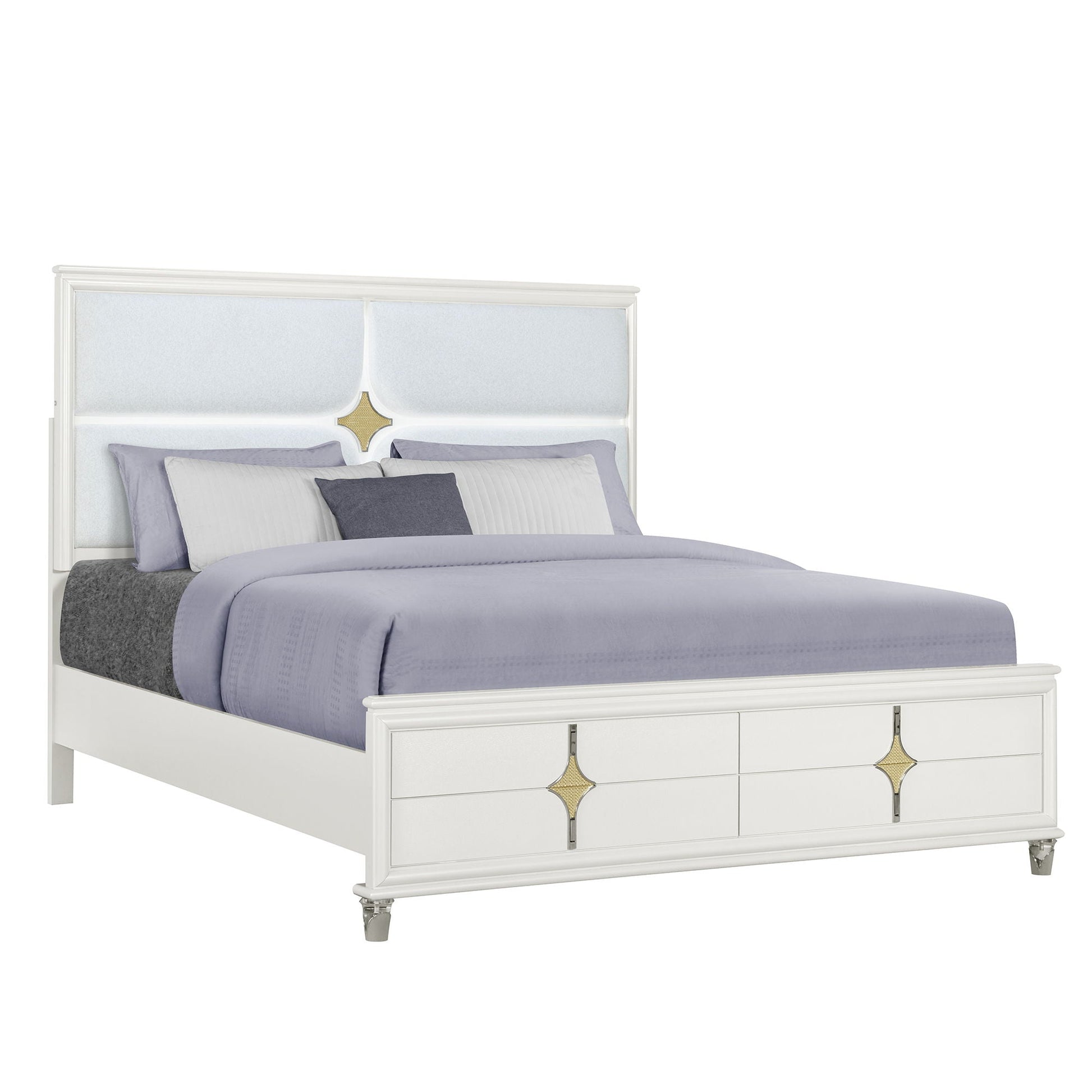 Uriuni - Bed With LED Lights Global Furniture USA