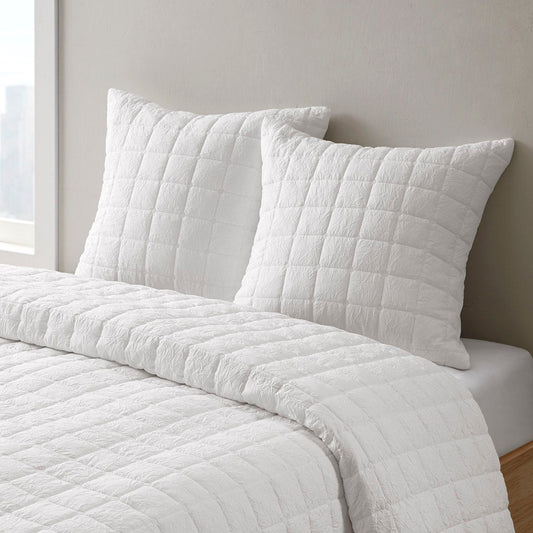 Cocoon - Quilt Top Euro Sham - White