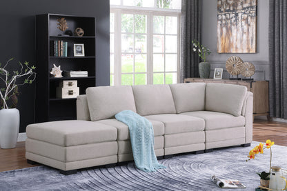 Kristin - Linen Fabric Reversible Sofa