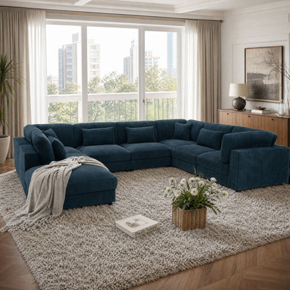 Upholstered Modular Sectional & Custom Configuration Home Essentials