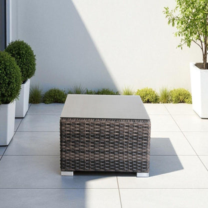 Minnesota - Outdoor Coffee Table Cube Design - Multicolor LSI Patio Furniture